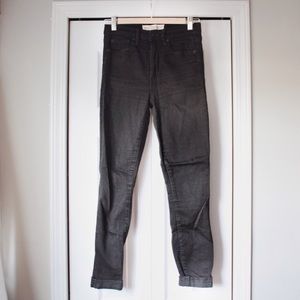 Super High waisted black skinny jeans
